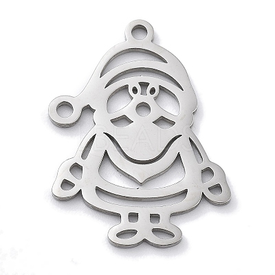 Christmas Theme Anti-Tarnish 304 Stainless Steel Pendants LS-STAS-R003-04P-02-1