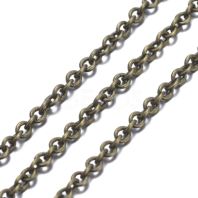 Brass Cable Chains CHC-034Y-AB-NF-1