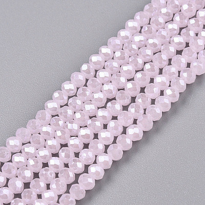 Electroplate Glass Beads Strands EGLA-A044-J2mm-A02-1