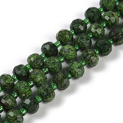 Natural Sesame Jasper Dyed Beads Strands G-H057-A21-07-1