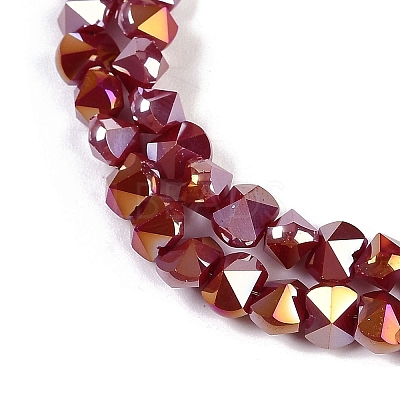 Electroplate Glass Beads Strands EGLA-B009-05A-06-1