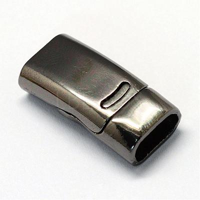 Alloy Magnetic Clasps with Glue-in Ends PALLOY-R089-06B-1