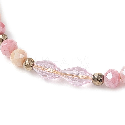 Glass Beaded Bracelets for Women BJEW-JB12137-02-1