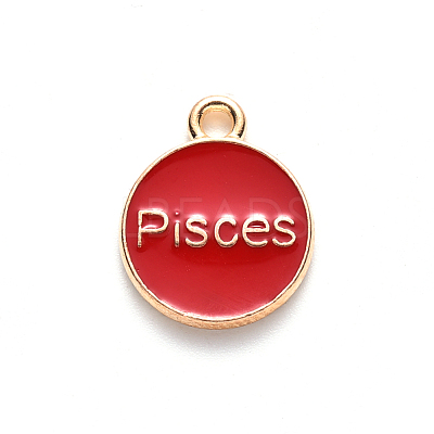 Alloy Enamel Pendants ENAM-S124-01B-07H-1