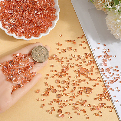 6300Pcs Acrylic Rhinestone Pointed Back Cabochons GACR-SP0001-03A-1