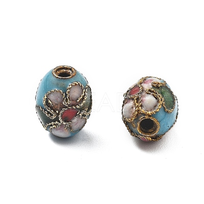 Handmade Cloisonne Beads CLB-Q002-04B-1