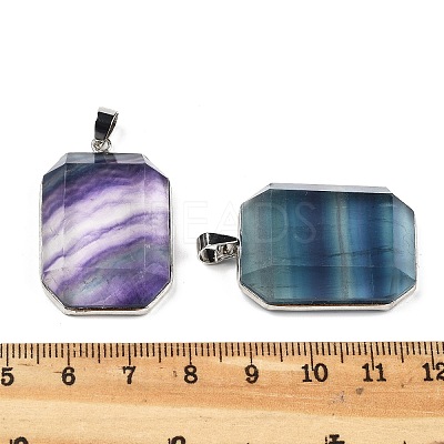 Natural Fluorite Pendants G-B139-02P-05-1