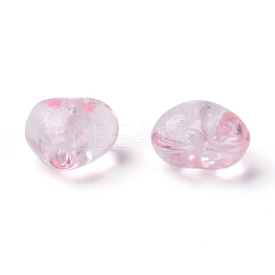 Handmade Silver Foil Glass Beads X-SLH12MM06Y-1