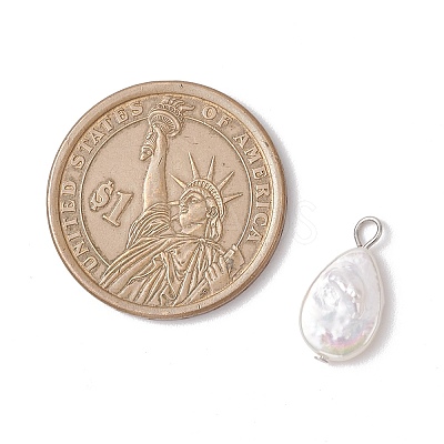 Natural Keshi Pearl Pendants PALLOY-JF04242-03-1