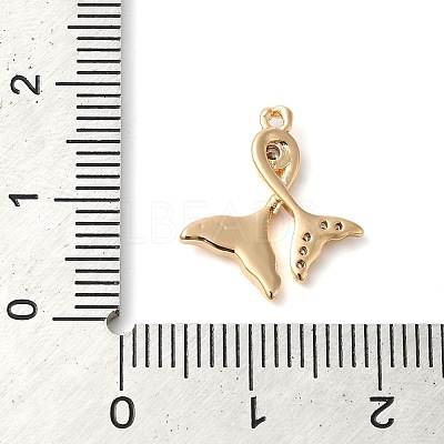 Brass Micro Pave Cubic Zirconia Pendants KK-G503-44G-1
