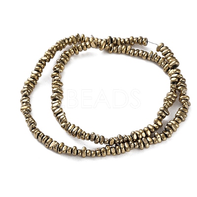 Electroplated Synthetic Non-magnetic Hematite Beads Strands G-I364-B01-01-1