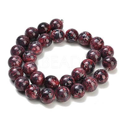 Baking Paint Glass Beads Strands GL-CBA8F4B-02I-1