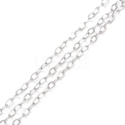 Tarnish Resistant 304 Stainless Steel Cable Chains CHS-C002-03P-1