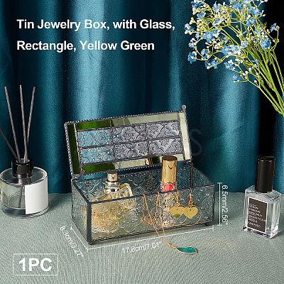 Tin Jewelry Box OBOX-WH0007-09-1