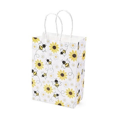 Bees Theme Rectangle Paper Bags CARB-F012-02B-1