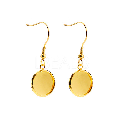 304 Stainless Steel Dangle Earrings EJEW-P001-A03-G-1