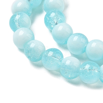 Crackle Glass Beads X1-GLAA-U001-6mm-08-1
