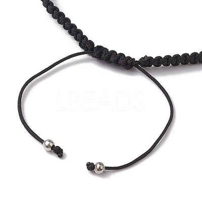 6mm Round Dyed Synthetic Turquoise Braided Bead Bracelets BJEW-JB10334-1