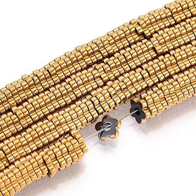 Electroplated Synthetic Non-magnetic Hematite Beads Strands G-T139-63C-1