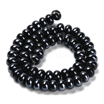 Glazed Porcelain Rondelle Beads PORC-Q001-01H-1