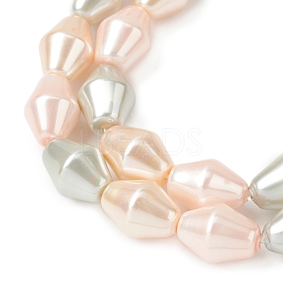 Electroplate Opaque Glass Imitation Pearl Bead Strands EGLA-H113-05D-1