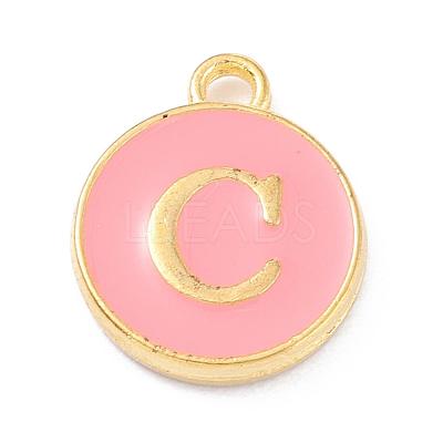Initial Letter A~Z Alphabet Enamel Charms ENAM-Q437-14-1