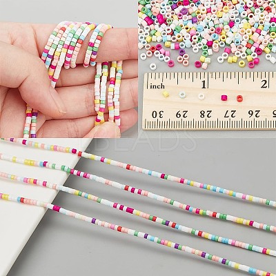 2 Strands Handmade Lampwork Beads Strands LAMP-NB0002-08D-1