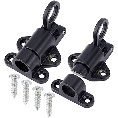 Aluminum & Alloy Lock Catch Clasps AJEW-GF0004-87B-1