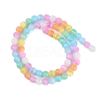 Macaron Color Natural Selenite Beads Strands X-G-F780-A01-01-1