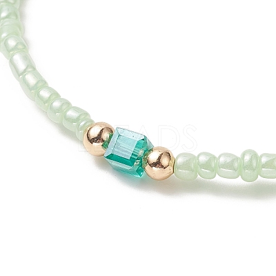 Glass Seed Bead Beaded Bracelets for Women BJEW-JB09287-1