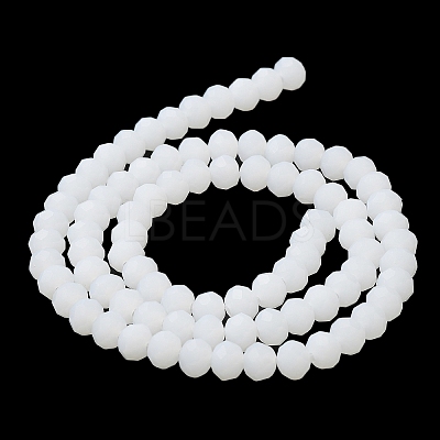 Imitation Jade Solid Color Glass Beads Strands EGLA-A034-J2mm-MD05-1