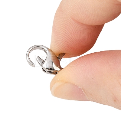 Tarnish Resistant 316 Surgical Stainless Steel Lobster Claw Clasps STAS-316-FL15A-1