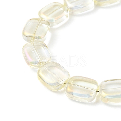 Transparent Electroplate Glass Bead Strands EGLA-P049-02A-FR03-1
