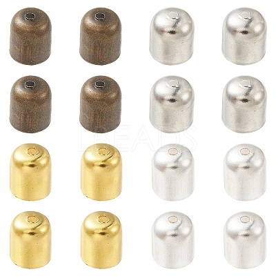 100Pcs 4 Colors Iron Cord Ends IFIN-YW0003-24-1