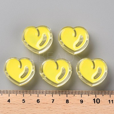 Transparent Enamel Acrylic Beads TACR-S155-004H-1