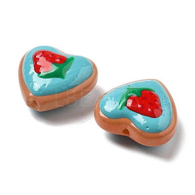 Baking Paint Glass Enamel Beads LAMP-V001-06G-1