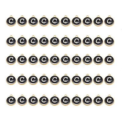 Golden Plated Alloy Charms ENAM-SZ0001-25B-C-1