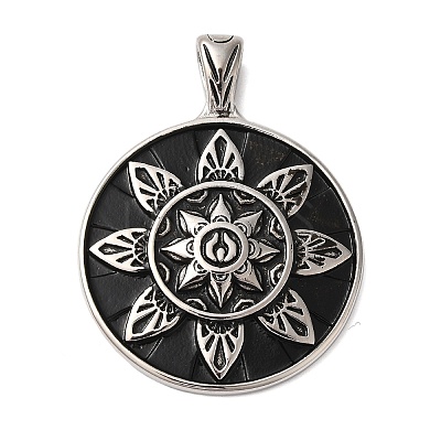 304 Stainless Steel Big Pendants LS-STAS-Z067-06P-1