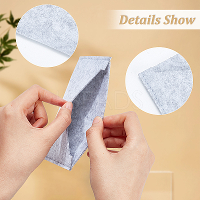4Pcs 4 Colors Wool Felt Envelope Purse Insert Organizer FIND-WR0006-71B-1