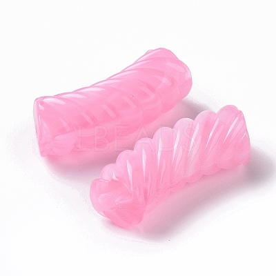 Two Tone Opaque Acrylic Beads OACR-A016-06-1