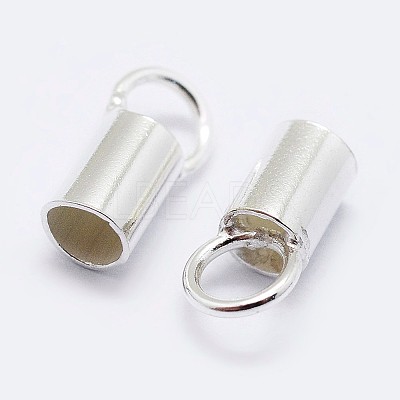 925 Sterling Silver Cord Ends STER-F036-21S-1mm-1