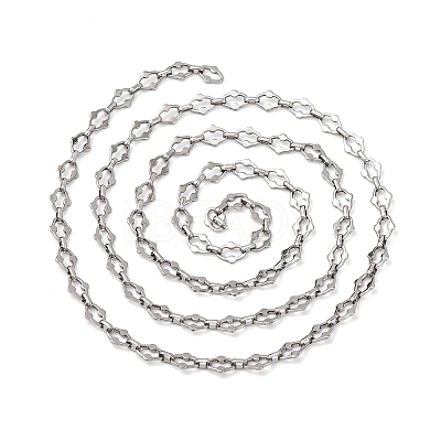 304 Stainless Steel Oval Link Chains CHS-S012-20P-1