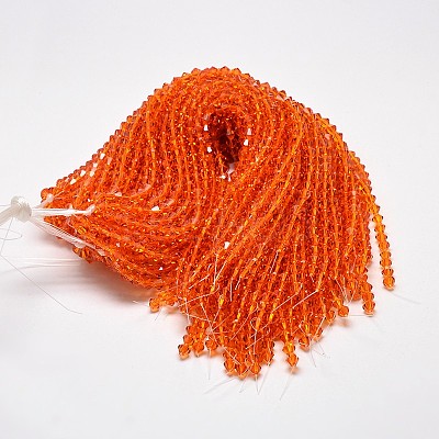 Imitate Austrian Crystal Bicone Glass Beads Strands LS-GLAA-F029-3x3mm-11-1