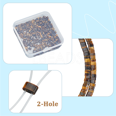 2 Strands Natural Tiger Eye Beads Strands G-PA0001-70-1