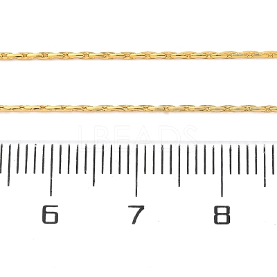 Long-Lasting Plated Brass Boston Link Chain Necklaces X-NJEW-K112-08G-NF-1