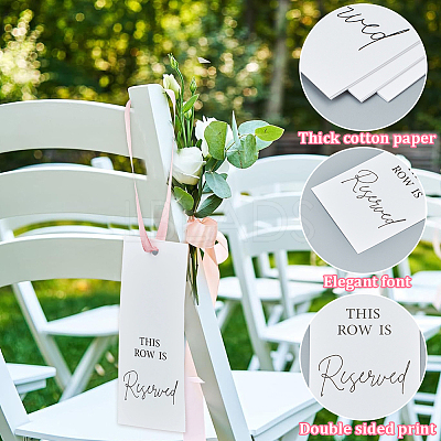 12Pcs Paper Seat Reserved Sign Hanging AJEW-SP0004-48B-1