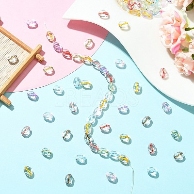 100Pcs Transparent Glass Beads GLAA-CJ0002-91-1