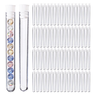 150Pcs Plastic Sewing Needle Organizers Tubes with Cap CON-CA0001-037B-1