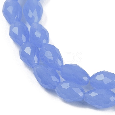Electroplate Imitation Jade Glass Beads Strands EGLA-N013-J10mm-D06-1
