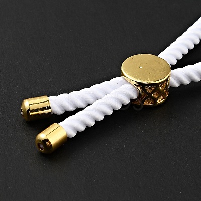 Half Finished Twisted Milan Rope Slider Bracelets FIND-G032-01G-20-1